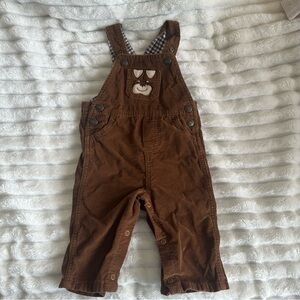 Carter's Brown Overalls with Bear Patch